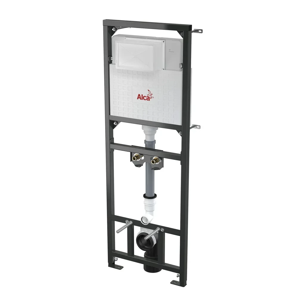 Alcadrain Montážní rám s nádržkou pro výlevku s odpadem DN90/110 a baterii A108F/1500 A108F/1500