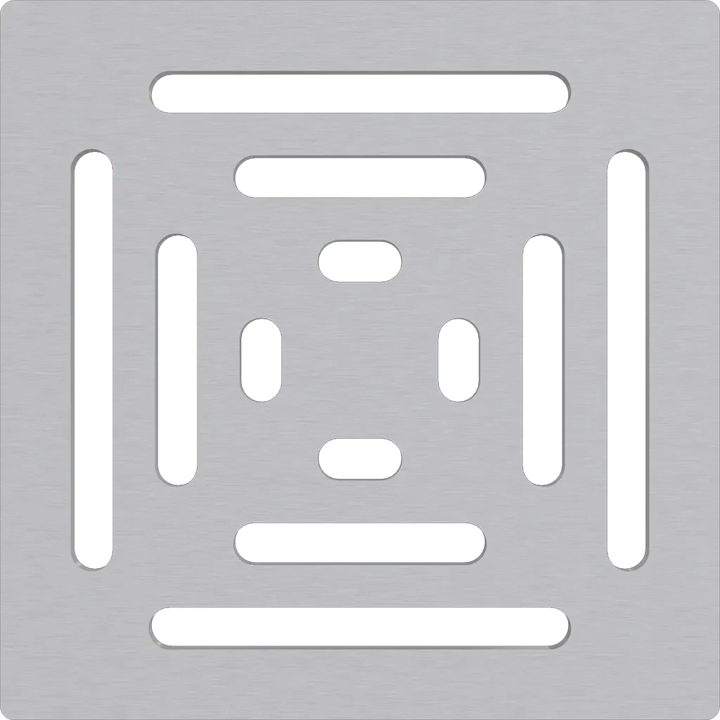 Alcadrain Mřížka pro nerezové vpusti 102×102 mm nerez MPV012 MPV012