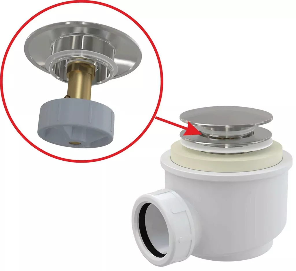 Alcadrain Odtoková souprava CLICK/CLACK, kov A465C-50 A465C-50