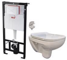 ALCADRAIN Sádromodul předstěnový instalační systém bez tlačítka + WC bez oplachového kruhu Edge + SEDÁTKO AM101/1120 X EG1