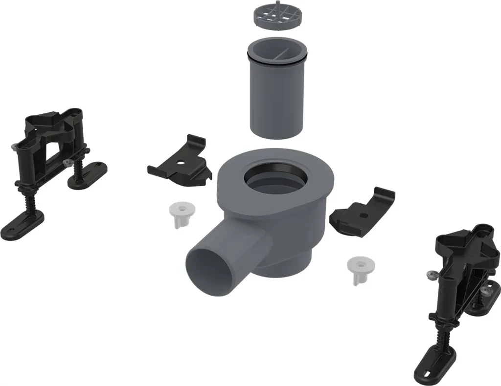 Alcadrain Sifon DN50 a sada nastavitelných noh APZ-S12 APZ-S12