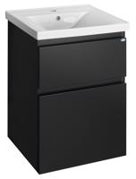 AQUALINE ALTAIR umyvadlová skříňka 52x72,5x45cm, černá mat AI655