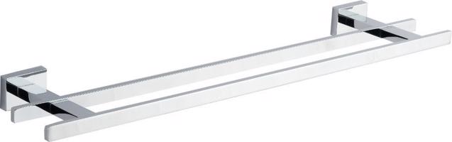 AQUALINE APOLLO dvojitý držák ručníků 550x157, chrom 1416-11