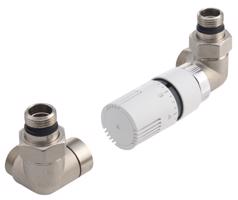 AQUALINE ECO připojovací sada termostatická, pravá, nikl/bílá CP9912RS