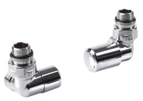 AQUALINE FIRST CORNER připojovací sada ventilů, pravé provedení, chrom CP920S