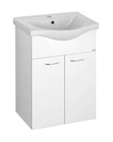 AQUALINE KERAMIA FRESH umyvadlová skříňka 51,1x74x34cm, bílá 50057