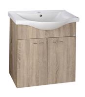 AQUALINE KERAMIA FRESH umyvadlová skříňka 60,6x74x34cm, dub platin 50065