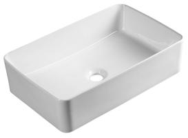 AQUALINE Keramické umyvadlo na desku, 54x33cm, bílá 54331