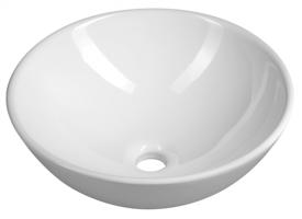 AQUALINE Keramické umyvadlo na desku, Ø 40cm, bílá 40155