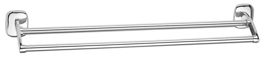 AQUALINE RUMBA dvojitý držák ručníků 600x114, chrom RB111