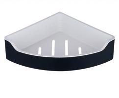 AQUALINE SAMBA rohová police do sprchy, 218x63x218, černá SB209