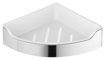 AQUALINE SAMBA rohová police do sprchy, 218x63x218, nerez lesk SB109