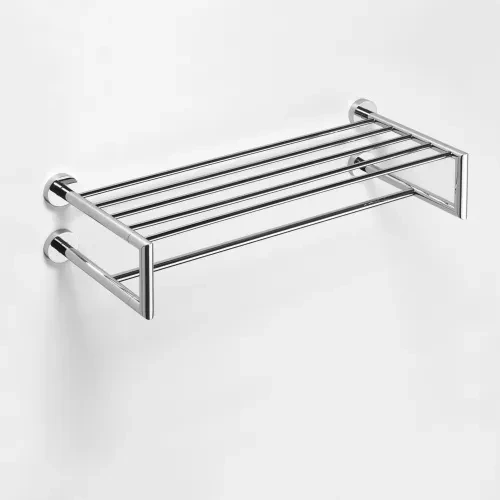 BEMETA OMEGA polička na ručníky dvojitá s hrazdou 600 mm 104205102