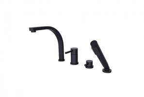 BESCO 4 otvorová vanová baterie DECCO černá s příslušenstvím BABWD4CZ