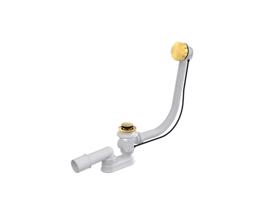 BESCO Automatický vanový sifon s přepadem černý, zlatý Barva Zlatá VANSWAUTOG