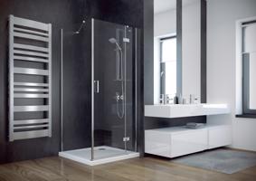 BESCO Čtvercový sprchový kout VIVA 195C Rozměr A 80 cm, Směr zavírání Pravé (DX) BCVIV80CTVEP