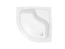 BESCO Čtvrtkruhová sprchová vanička OLIVER I Nožičky k vaně S nožičkami, Rozměr A 80 cm, Rozměr B 80 cm VANKOLIVEI80
