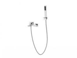 BESCO Nástěnná vanová baterie ASPIRA chrom s příslušenstvím BABWASCH