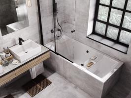 BESCO Obdélníková vana QUADRO SLIM Nožičky k vaně Bez nožiček, Rozměr vany 175 × 80 cm VANQAUD175SLIM