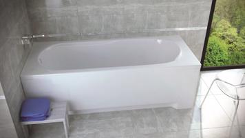 BESCO Obdélníková vana VINDOBONA Nožičky k vaně S nožičkami, Rozměr vany 150 × 70 cm OLVVIN15+OLVPINOZ