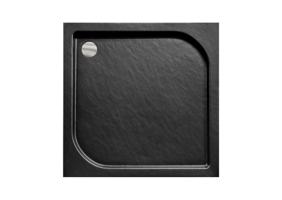 BESCO OSKAR STONE EFFECT čtvercová sprchová vanička Rozměr A 91 cm, Rozměr B 91 cm, Rozměr C 16 cm OLBVANACOSK90S