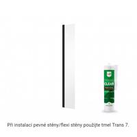 BESCO Pevná stěna ECO-N Black Pevná stěna 30 cm BCEXON30BC