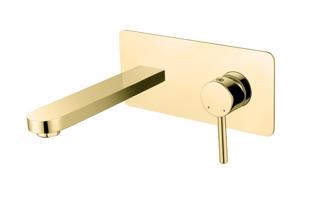 BESCO Podomítková umyvadlová baterie DECCO Zlatá BABUDSZL