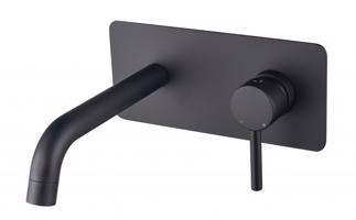BESCO Podomítková umyvadlová baterie ILLUSION Černá BABUISCZ