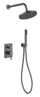 BESCO Podomítkový sprchový set DECCO/ILLUSION I Grafitová BABPDIIGR