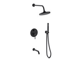 BESCO Podomítkový sprchový set VEO černá BABPVCZ