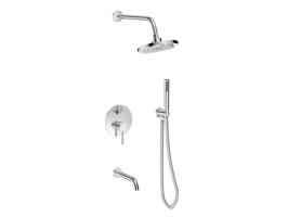 BESCO Podomítkový sprchový set VEO chrom BABPVCH