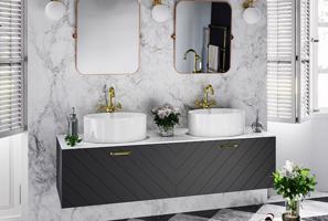 BESCO Spodní skříňka FLOO černá matná Barva Černá , Madla Černá, Rozměr A 60 cm, Rozměr B 50 cm, Rozměr C 40 cm, Způsob provedení Pravá varianta NASUF654NCP