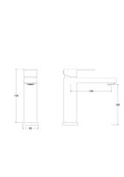 BESCO Stojánková umyvadlová baterie MODERN II Chrom BABWMVIICH