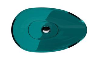 BESCO Umyvadlo na desku NEYA ze syntetické pryskyřice Barva Zelená, Barva sifonu Černá KENEYA60ZB