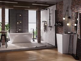 BESCO Volně stojící vana EVITA bílá Barva Bílá, Barva sifonu Grafitová, Rozměr vany 160 × 80 cm VANEVITA160G