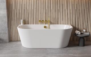 BESCO Volně stojící vana VICA NEW bílá, sifon s napouštěním přepadem Barva Bílá, Barva sifonu Bílá, Rozměr vany 170 × 80 cm VANVIC170NWN