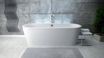 BESCO Volně stojící vana VICTORIA Barva Bílá, Rozměr vany 185 × 83 cm VANCIV185