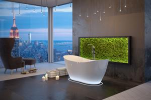 BESCO Volně stojící vana VIYA bílá Rozměr vany 160 × 70 cm VANAND16W