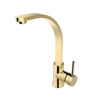 BESCO Vysoká stojánková umyvadlová baterie DECCO I Zlatá BABUDIZL