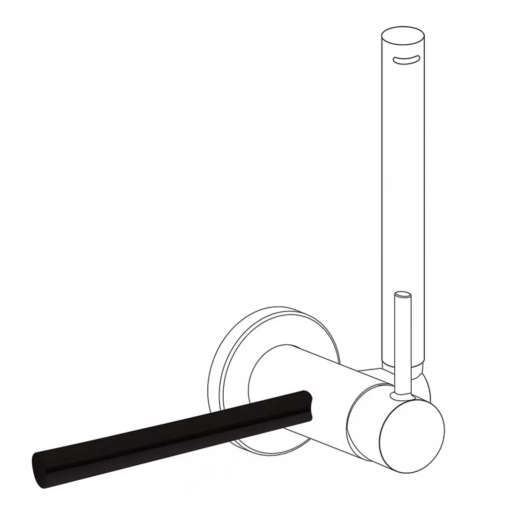 Bidetová baterie podomítková příslušenství Tres držák na ručníky černá mat 03412401NM TG 03412401NM