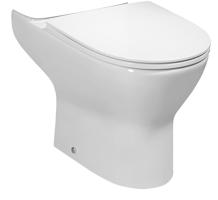 Bruckner DARIO WC kombi mísa, Rimless, 62,5x36 cm, spodní/zadní odpad, bílá 201.401.4