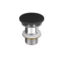 CERSANIT Výpusť s keramickou zátkou pro umyvadla bez přepadu, neuzavíratelná, antracit  K11-2362