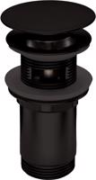 DEANTE Click-Clack nero výpust do umyvadla nebo bidetu, s kovovým pouzdrem univerzální NHC_N10U