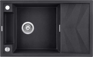 DEANTE Magnetic grafit metalic Magnetic Granitový dřez s odkapávačem ZRM_G113