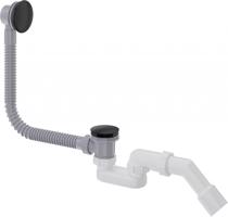 DEANTE Prizma černá odpadní souprava pro vanu, click-clack NHC_N57B