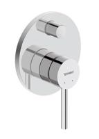 DURAVIT Circle Baterie pod omítku, pro 2 spotřebiče, s tělesem, chrom CE4210008010