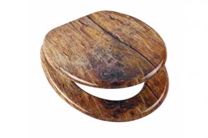 Eisl Wc sedátko Solid Wood se zpomalovacím mechanismem SOFT-CLOSE 80124SolidWood