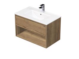Emmy Design EMMY 60 cm halifax/halifax s jednou zásuvkou a otevřenou nikou, včetně umyvadla AS  (80/80)