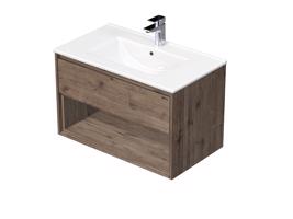 Emmy Design EMMY 60 cm Wellington/Wellington s 1 zásuvkou a otevřenou nikou, včetně umyvadla AS (D370/D370)