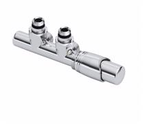 Emmy Design Termostatický ventil Viola pravý koupelnové radiátory, středové přípojení, chrom